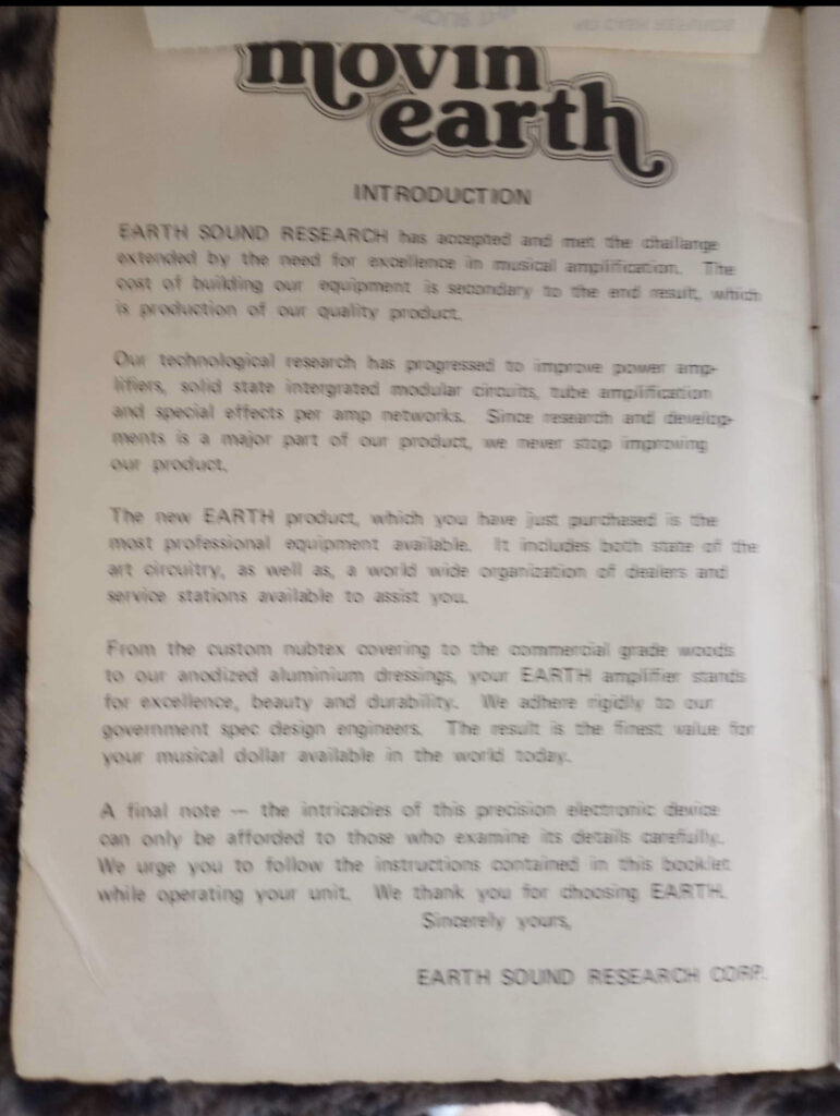 earth sound research owners manual