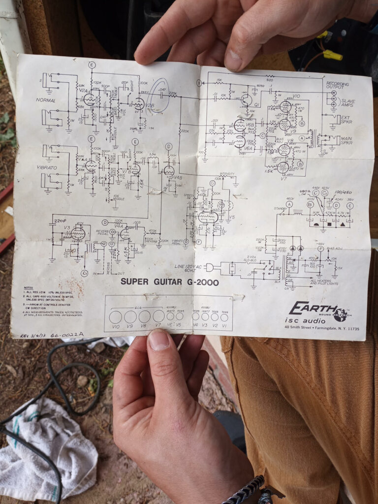 earth sound research g2000 amp schematic