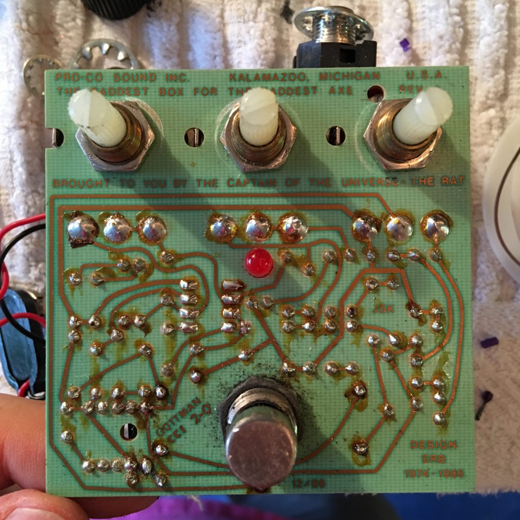 ProCo Rat Pedal Circuit Board