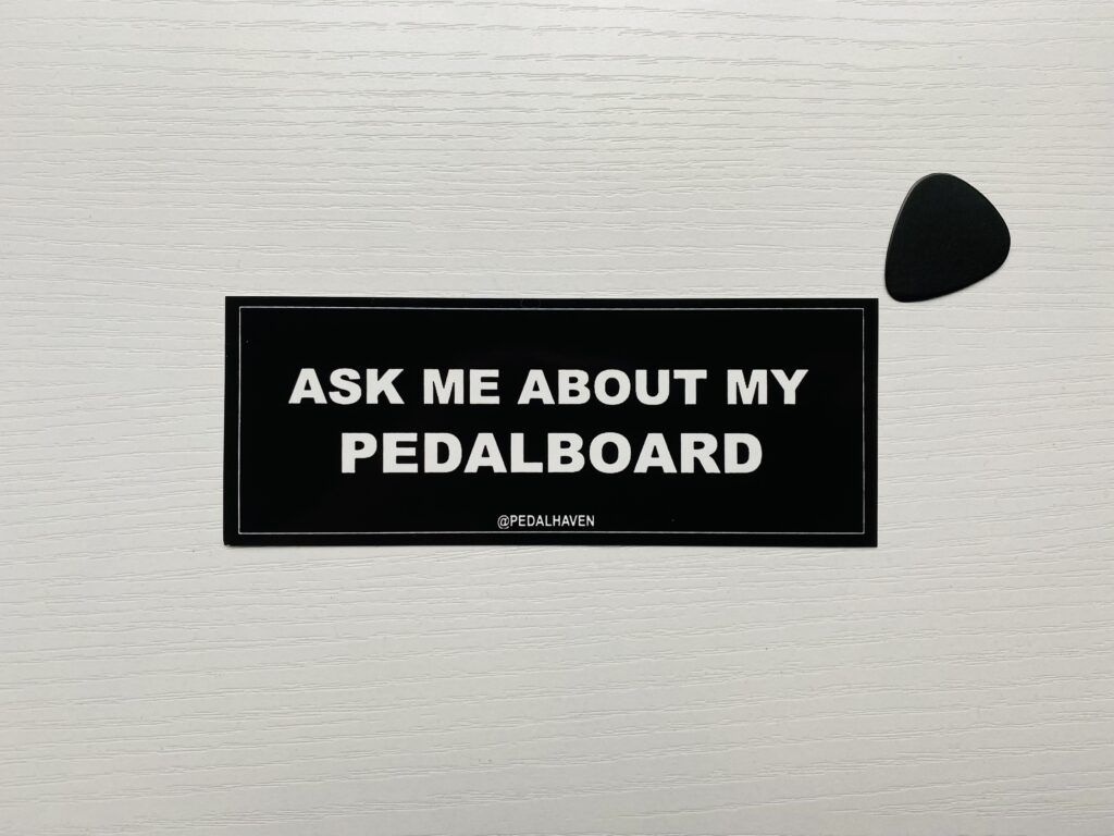 Ask Me About My Pedalboard Sticker