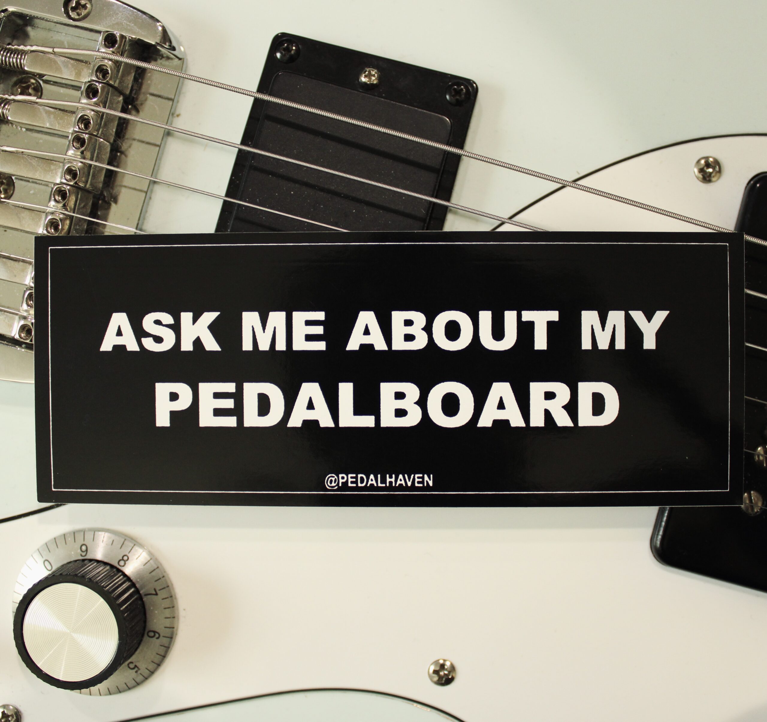 Ask Me About My Pedalboard Sticker