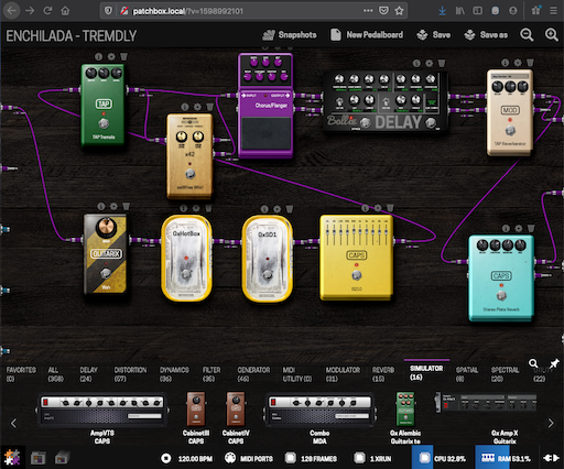 MOD interface for pi-stomp