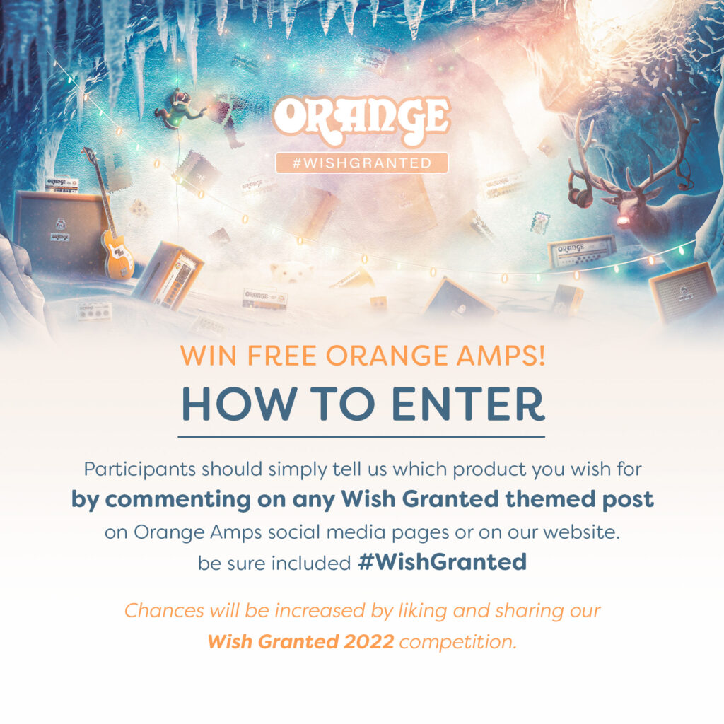 how to enter orange amps Christmas giveaway