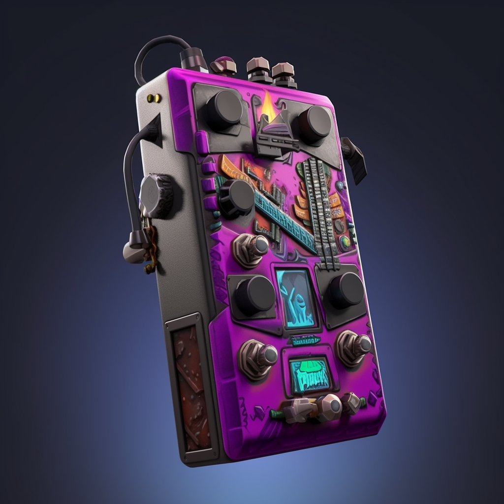 fortnite inspired guitar pedal