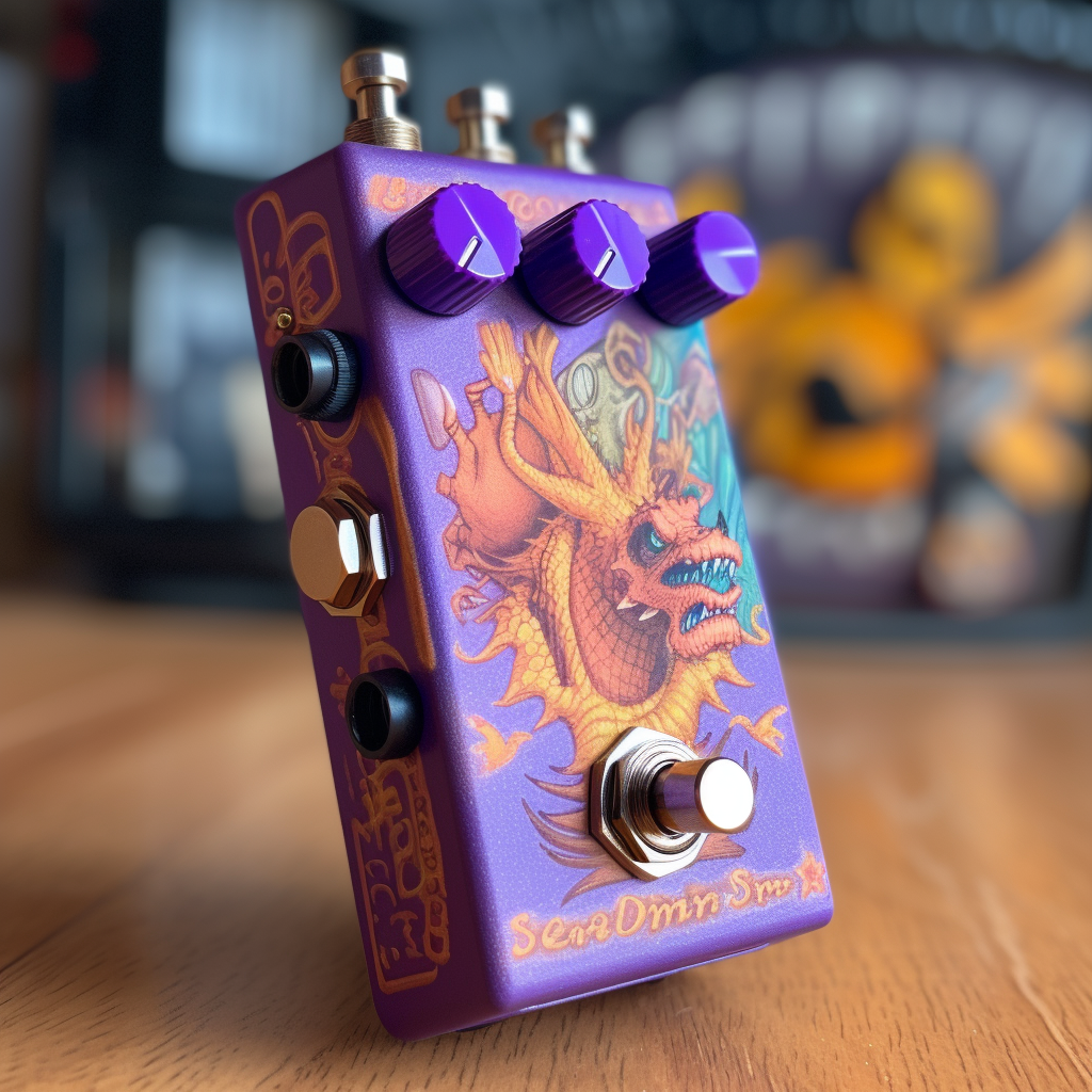 spyro the dragon inspired guitar pedal