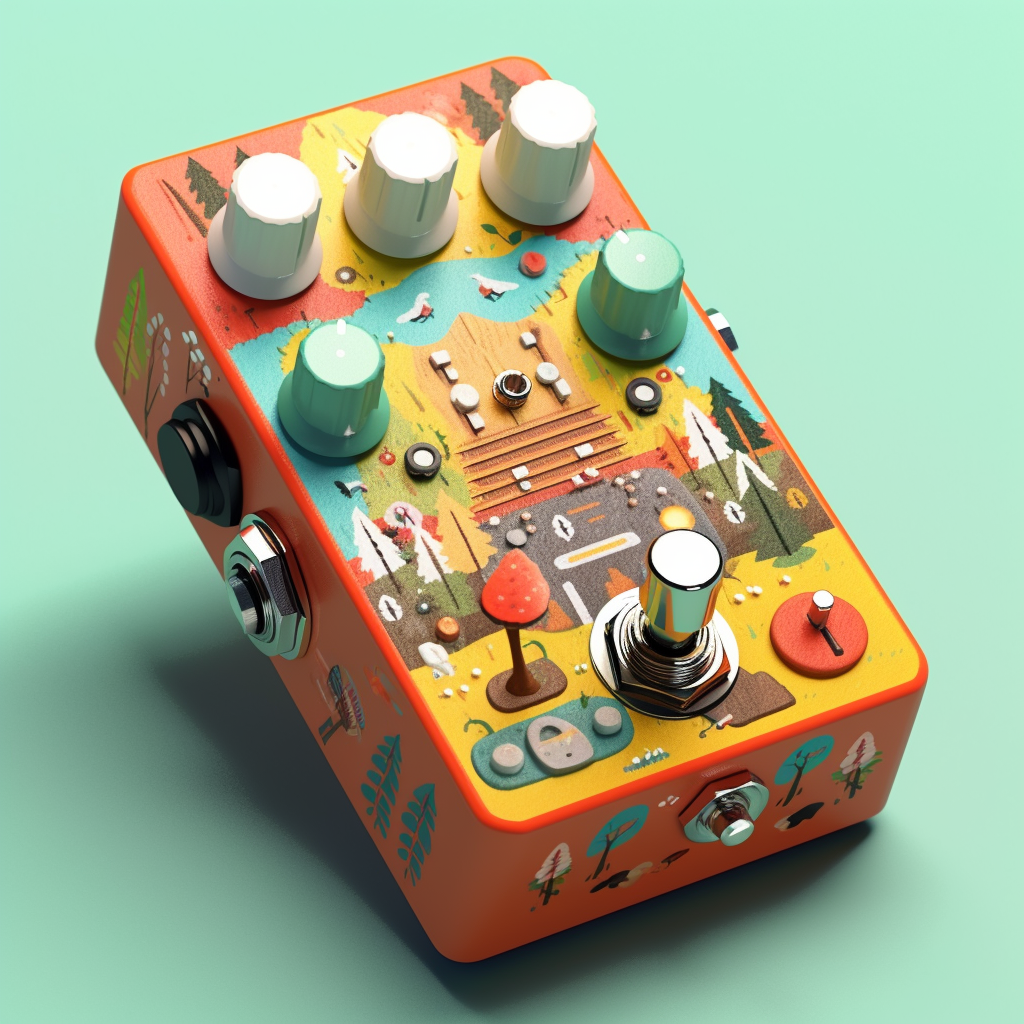 animal crossing inspired guitar pedal