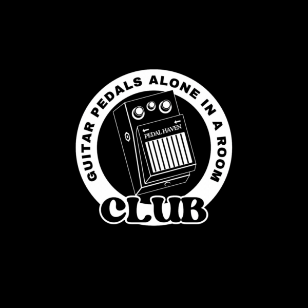 guitar pedals alone in a room club design