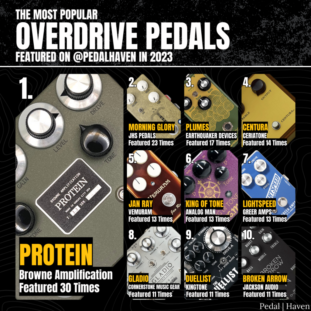 most popular overdrive pedals 2023